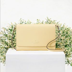 Kate Spade Dana Wallet on a String in Butter